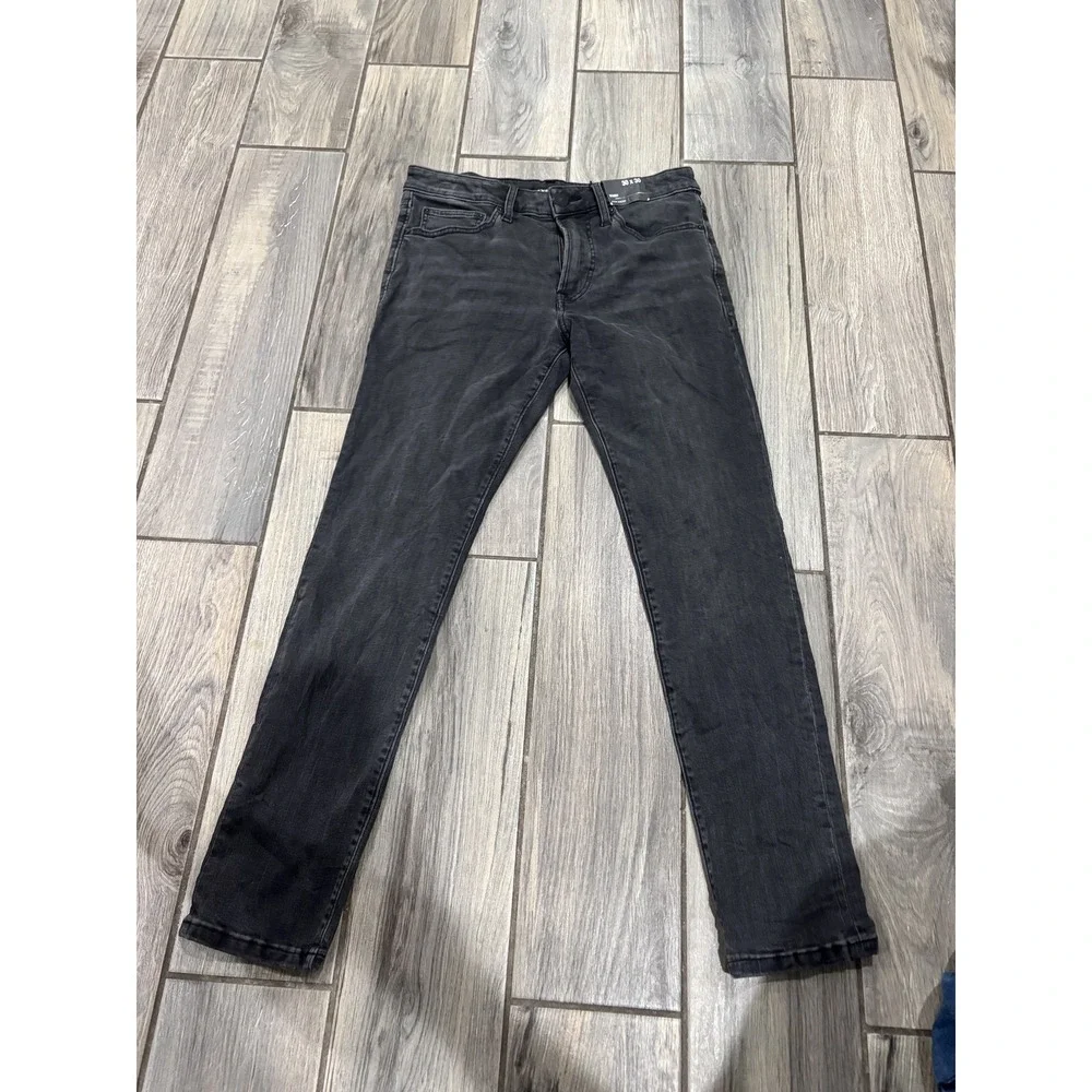EXPRESS Men's Skinny Hyper Stretch Jeans Black Dark Wash Size 30x30